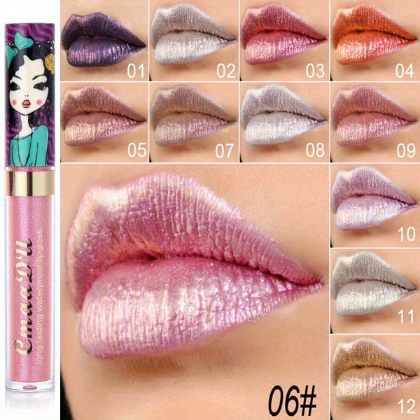 Metallic Shimmer Glitter Finish Lipstick