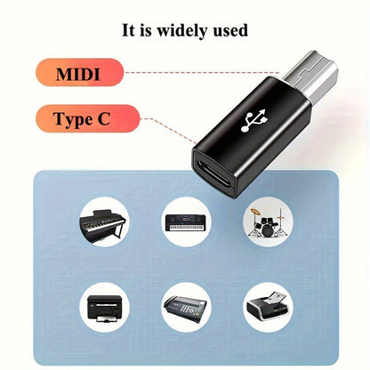 USB Type C Printer Adapter Midi Electric Piano Synth Driver Dock Fax Scanner