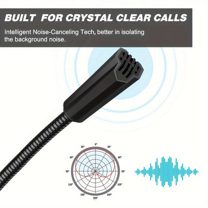 GM-02 PC Microphone - Plug and Play, Mute, RGB Light Control, Gaming Microphone for PC Desktop