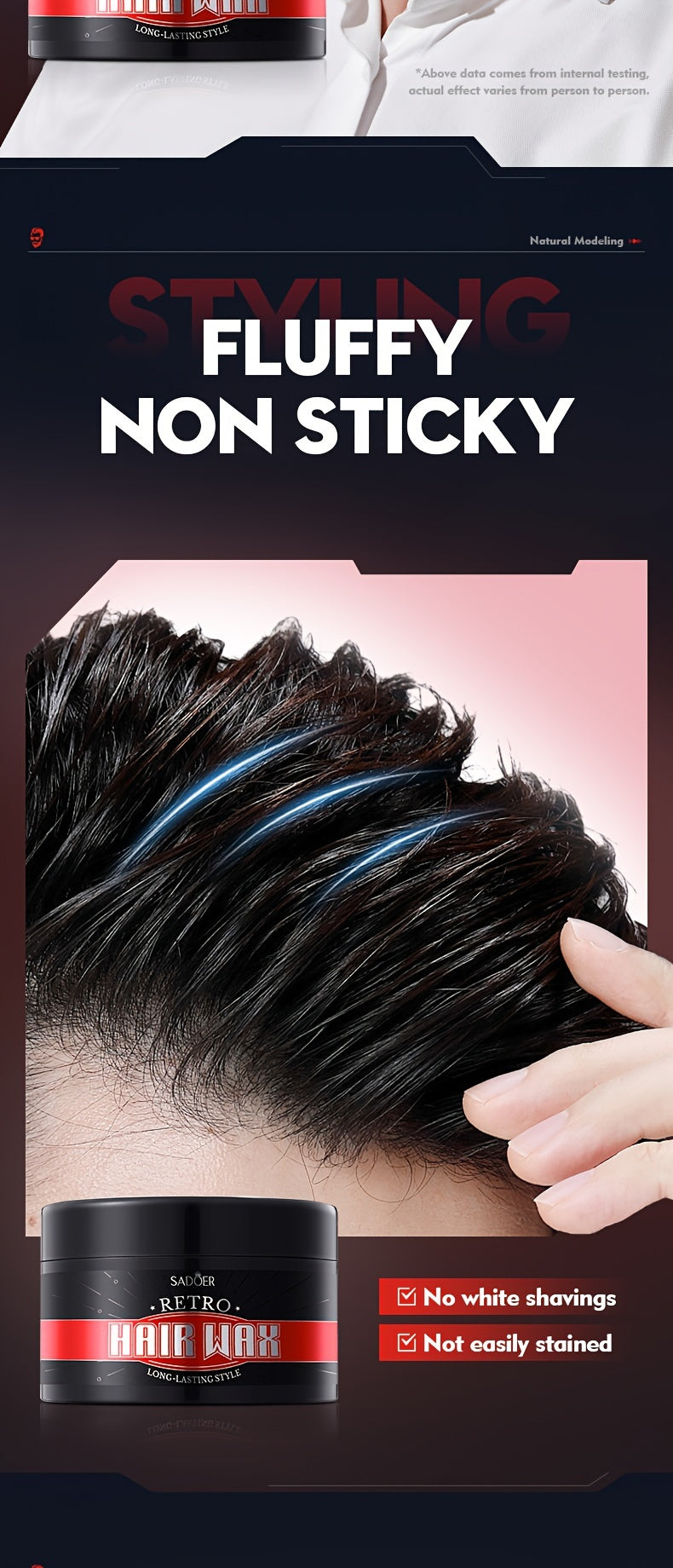 100g Retro Hair Wax For Men