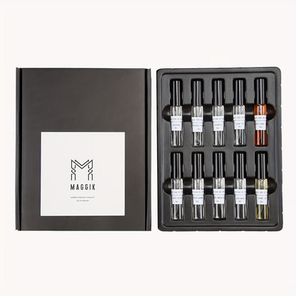 Men's Perfume Casual Daily Mini Perfume, 10 Mini Sprays (0.17 oz Each)