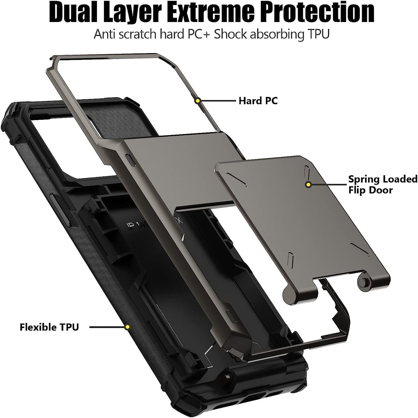 iPhone 15/14/13/12/11 Pro Max Wallet Case
