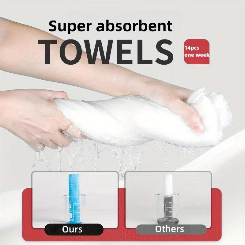 14Pcs Compressed Towel Travel Disposable Face Towel