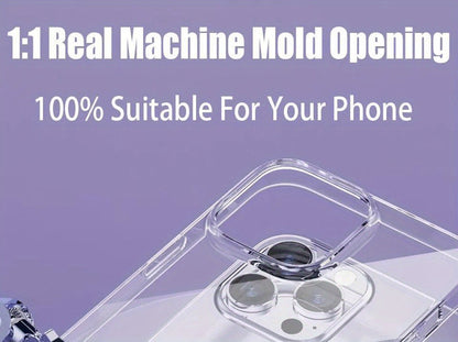 Transparent Phone Case For iPhone 15 11 12 13 14 Pro Max Soft TPU Silicone