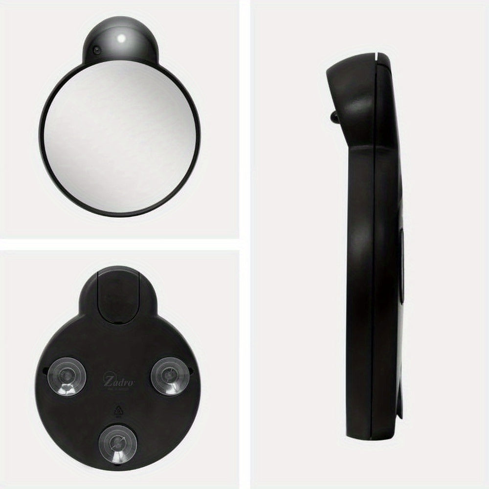 LED Lighted Compact Makeup Mirror with 10X Magnification