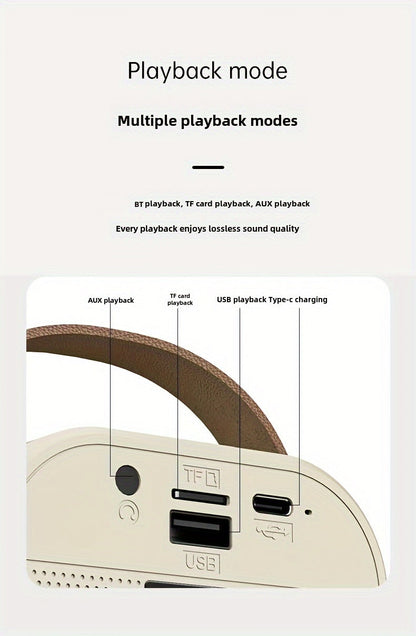 Set of 3 Portable Mini Karaoke Machines Featuring 2 Wireless Microphones - Rechargeable Via USB, Wireless Speaker Ideal for Birthday Celebrations