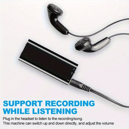 1pc Professional Voice-Activated Digital Recorder, 32GB High-Definition Noise-Canceling MP3 Player, Ultra-Thin Portable Recording Pen for Business Meetings