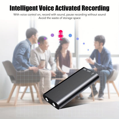 1pc Professional Voice-Activated Digital Recorder, 32GB High-Definition Noise-Canceling MP3 Player, Ultra-Thin Portable Recording Pen for Business Meetings