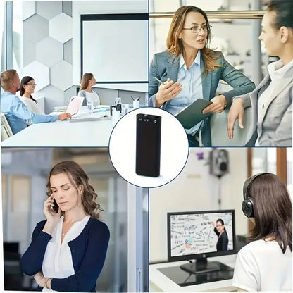 1pc Professional Voice-Activated Digital Recorder, 32GB High-Definition Noise-Canceling MP3 Player, Ultra-Thin Portable Recording Pen for Business Meetings