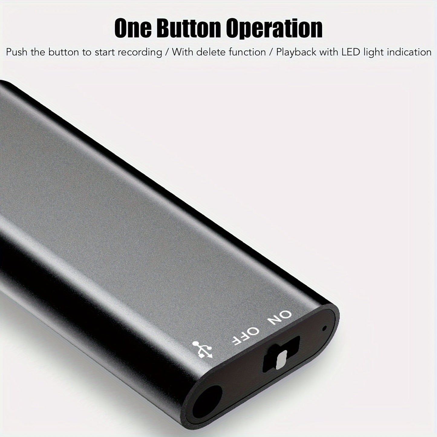 1pc Professional Voice-Activated Digital Recorder, 32GB High-Definition Noise-Canceling MP3 Player, Ultra-Thin Portable Recording Pen for Business Meetings