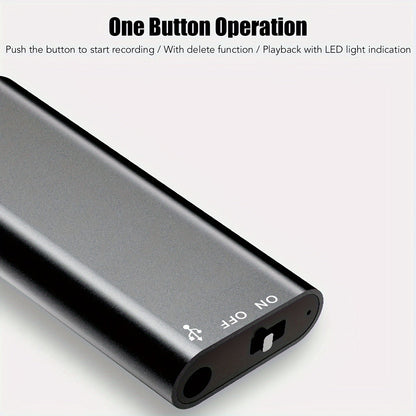 1pc Professional Voice-Activated Digital Recorder, 32GB High-Definition Noise-Canceling MP3 Player, Ultra-Thin Portable Recording Pen for Business Meetings