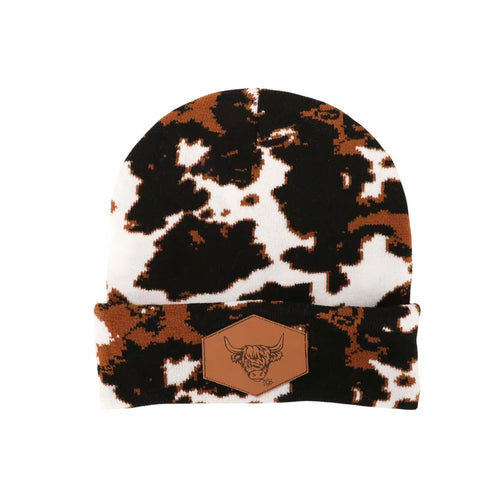 [$27 OFF] || Viral Cow Print Beanie - Low in Stock