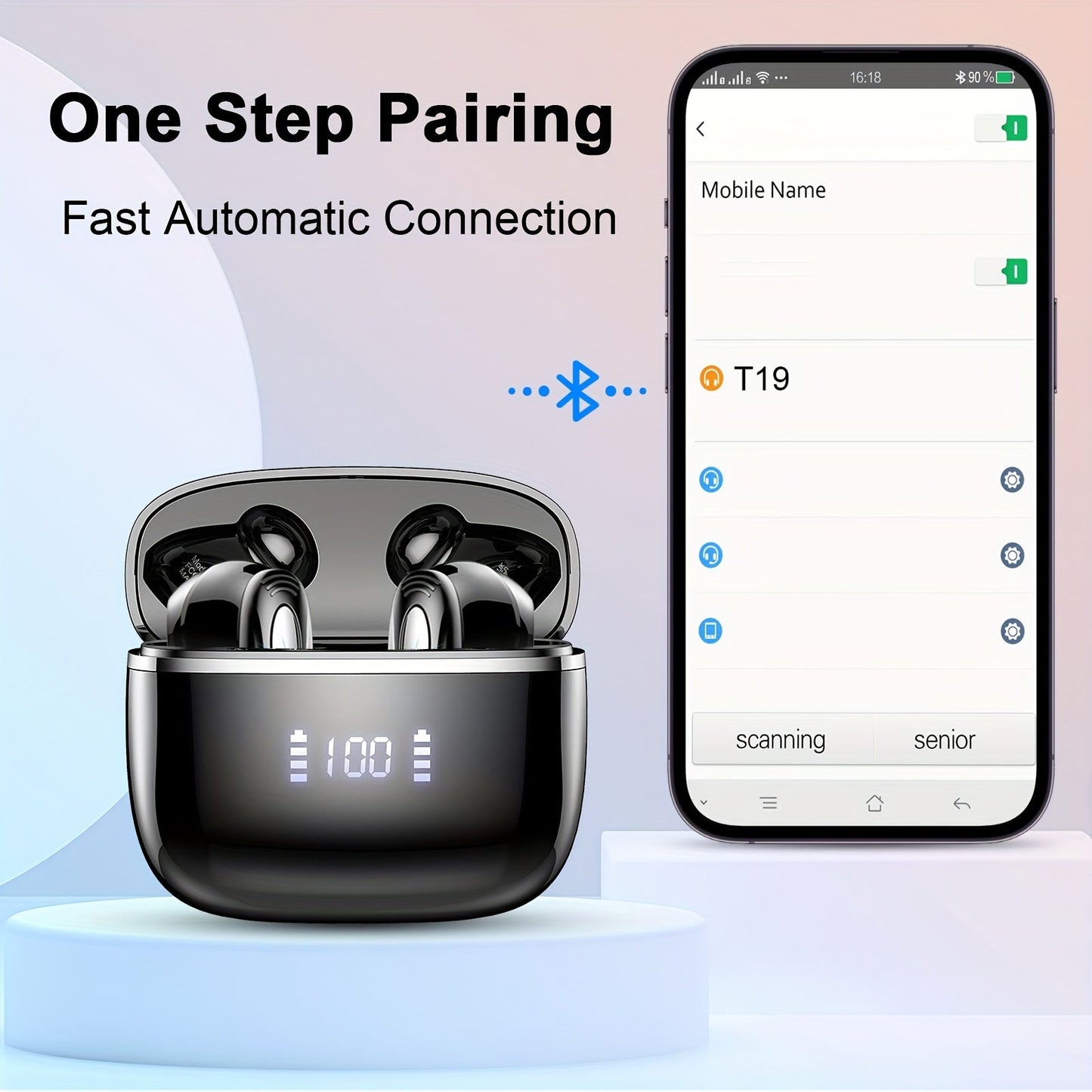 40H Battery Life Wireless Earbuds