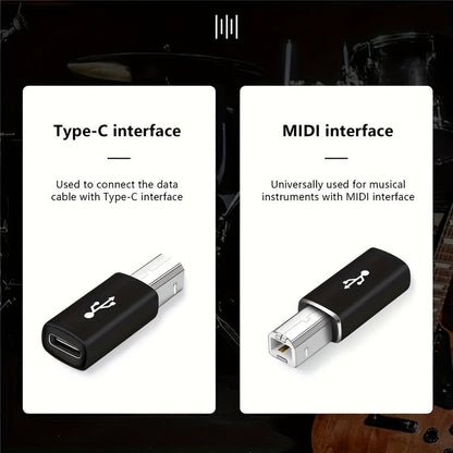 USB Type C Printer Adapter Midi Electric Piano Synth Driver Dock Fax Scanner