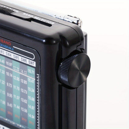 KK-9 Portable Pocket Radio - Personal Radios with Loud Speaker, Headphone Jack, 2AA Battery Operated, AM FM SW1-7 Bands