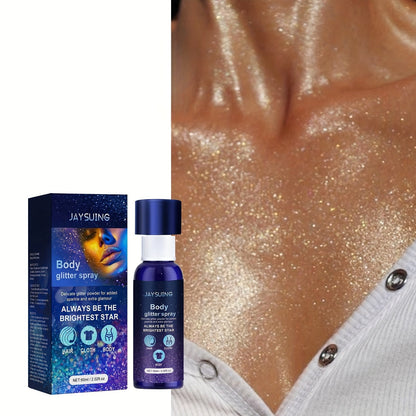 Facial, Body, Collarbone Hair Highlight Glitter Spray