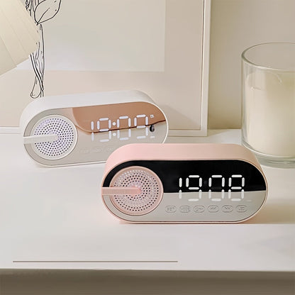 Dual speaker wireless clock speaker, subwoofer 3D Surround Sound, no sense of delay does not card, super-durable
