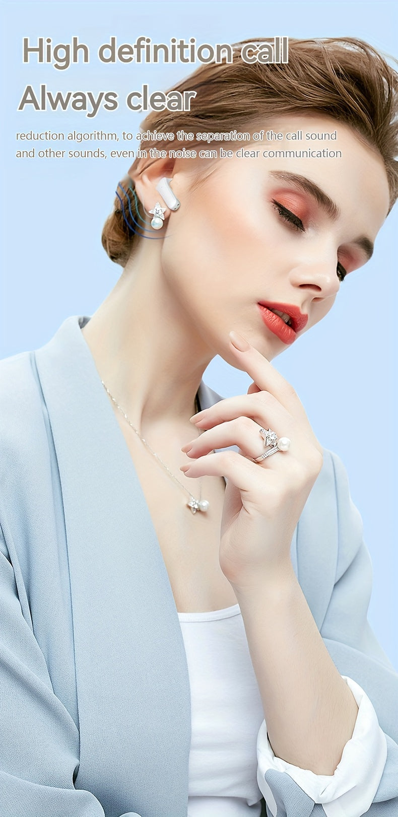 Wireless Sports Earbuds with Noise-Cancelling Mic