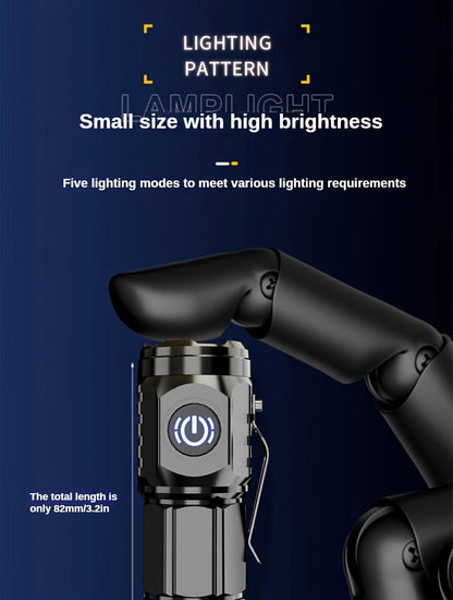 Mini LED USB Rechargeable Flashlight