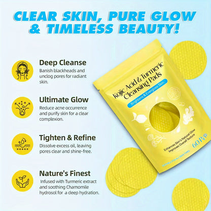 Turmeric Exfoliating Pads with Kojic Acid