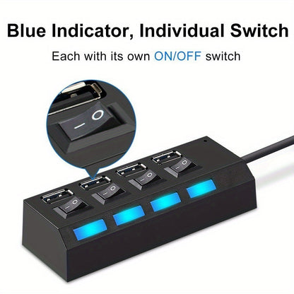 7 Ports/4 Ports LED USB 2.0 Adapter Hub