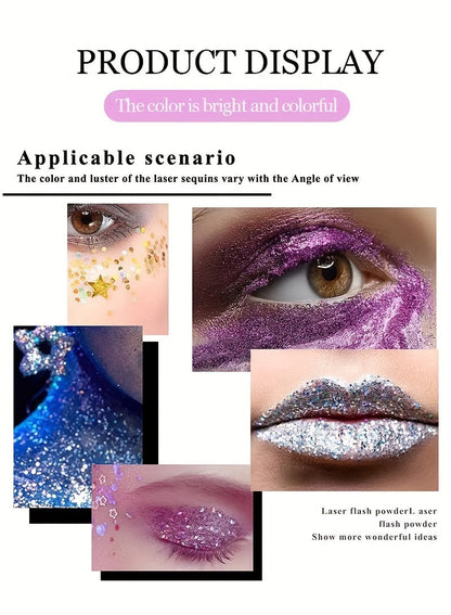 Mermaid Sequins Body Glitter Gel Make Up