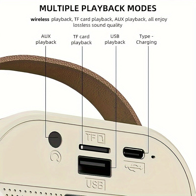 Speaker With Microphone Set, Home Karaoke Machine, Portable Handheld Karaoke Mics Speaker Machine For Adults