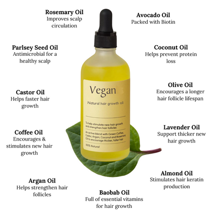 [$34 OFF] || Vegan Hair Growth Oil - Low in Stock