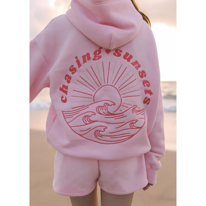 [$81 OFF] || Sunset Waves Hoodie - Low in Stock