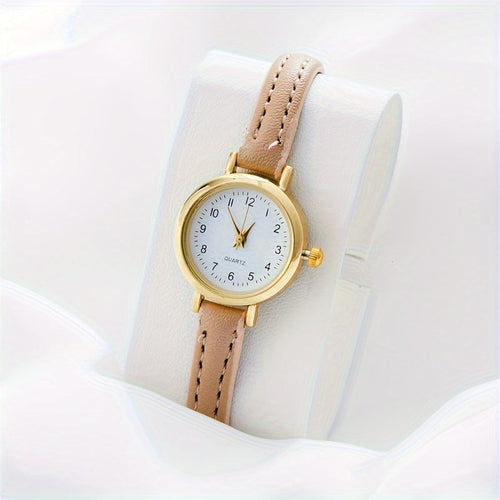 Chic Analog PU Leather Wrist Watch