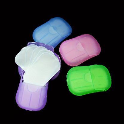 Travel Soap Sheets - Portable, Disposable, Scented Bath Foam Papers Sheets