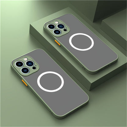 Magsafe Matte Case For iPhone 15 13 14 12 11 Pro Max XS XR X Case