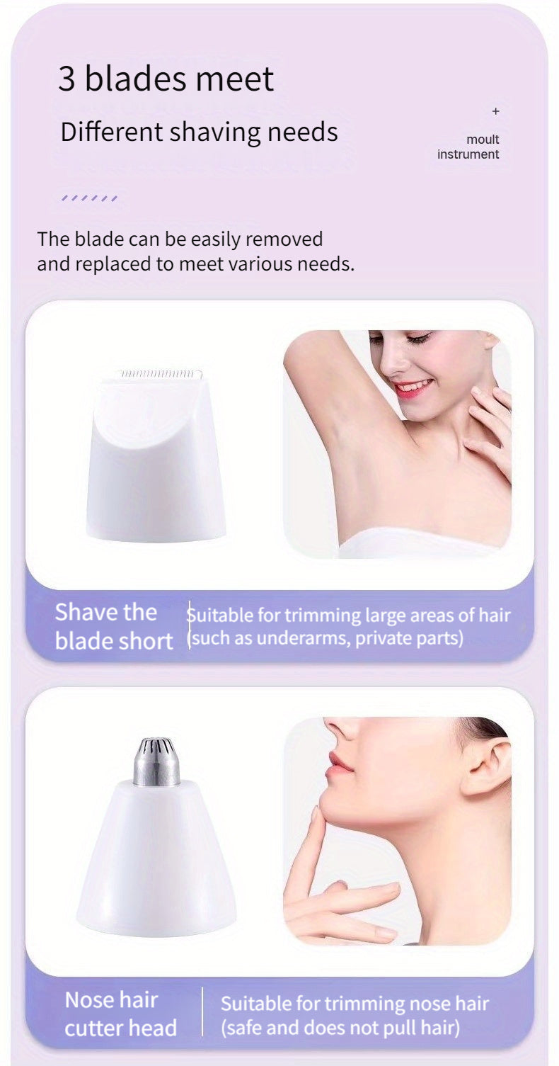 3-in-1 Electric Hair Removal Kit For Women