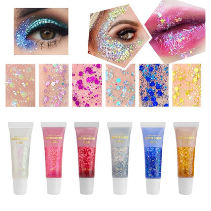 Mermaid Sequins Body Glitter Gel Make Up
