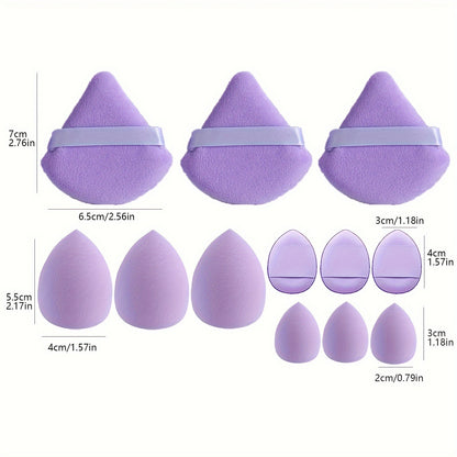 12pcs Premium Makeup Sponges Set - Cotton Pads