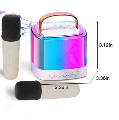 Wireless Karaoke Microphone with Speaker, Voice Changer Effect, Mono Audio Output, USB Charging, Button Control, with Rechargeable 1Tablets
