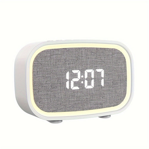 White Noise Alarm Clock, Sleep Aid Alarm Clock, LED Digital Display Clock, Smart Night Light Audio
