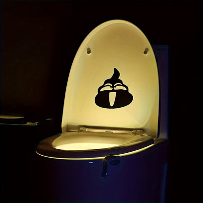 16-Color LED Motion Sensor Toilet Night Light.