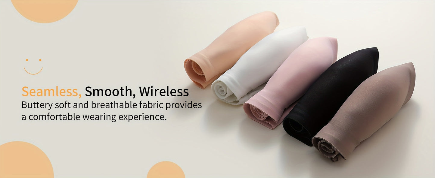 Solid Seamless Wireless Bra, Sporty Anti Sagging Push Up Comfy Bra, Women's Lingerie