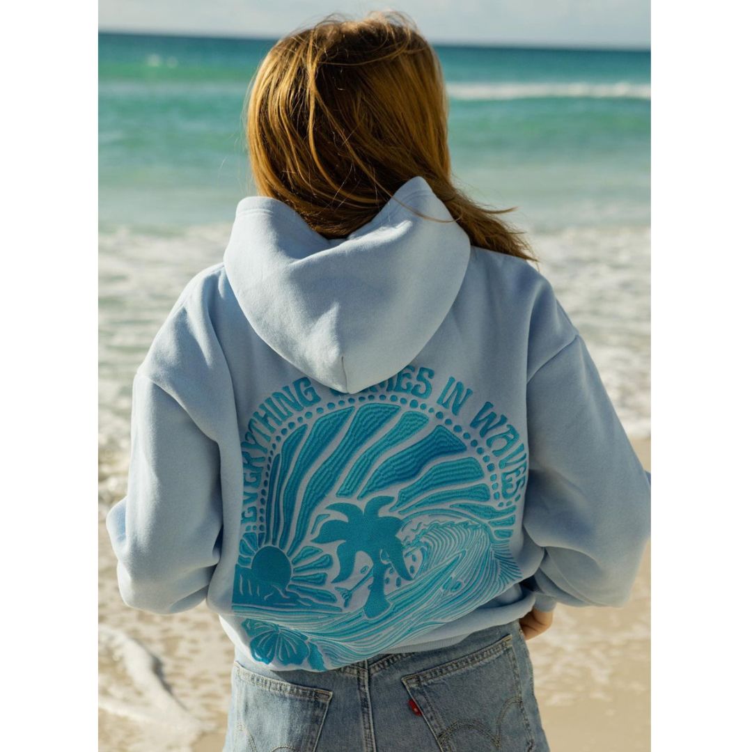 [$81 OFF] || Sunset Waves Hoodie - Low in Stock