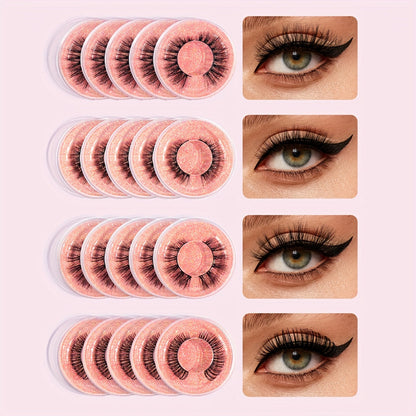 20 Pairs False Eyelashes Mixed Style