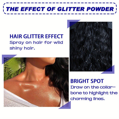 1PCS Glitter Spray Shimmer Silver
