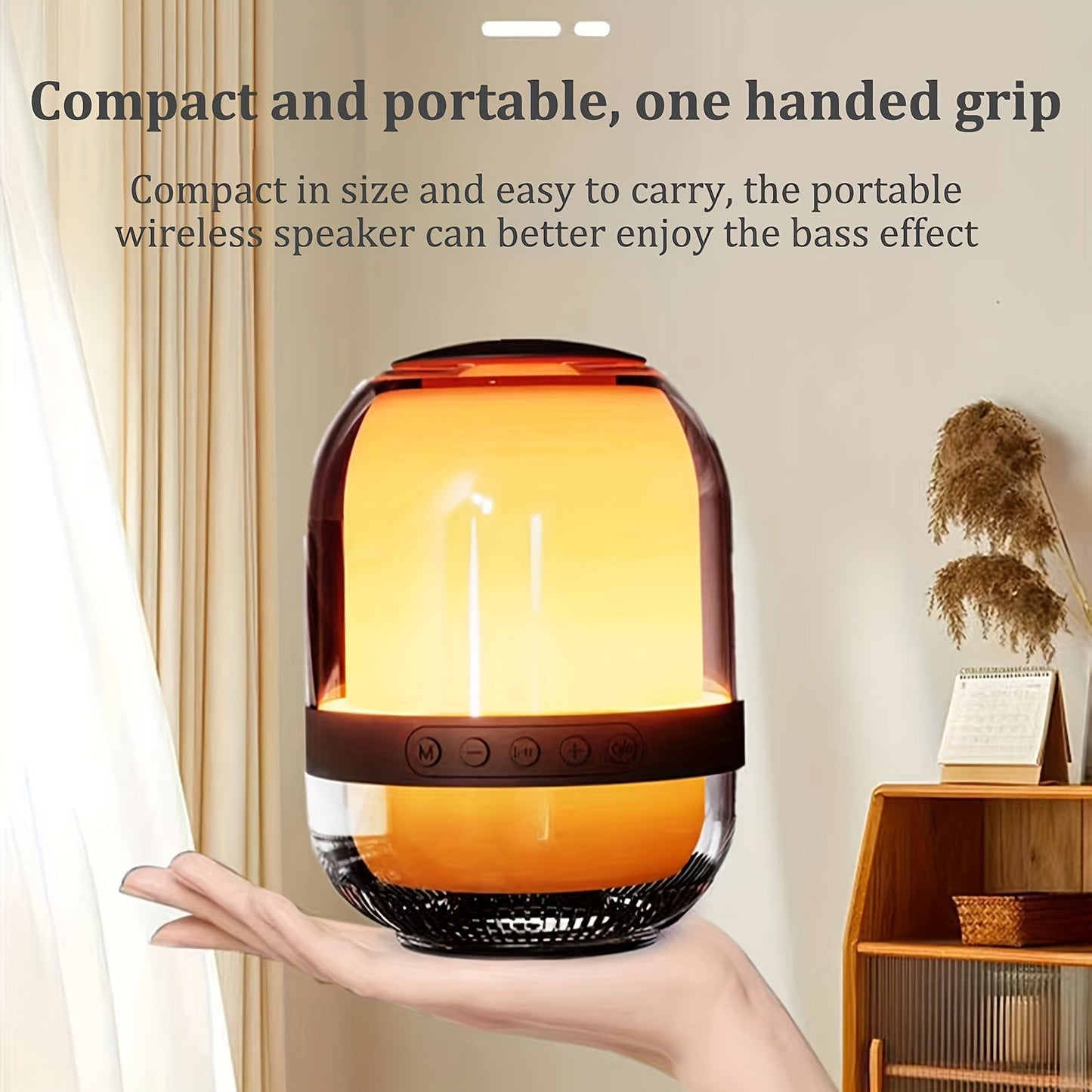 Creative Mini Speaker, Wireless Connection Speaker, Portable Square Speaker, Home Gathering Speaker, RGB Flow Light Effect Speaker