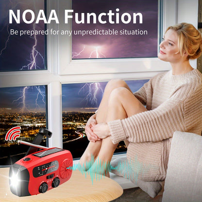2000mAh Emergency Power Hand Crank Radio - Home Audio Compact Radios
