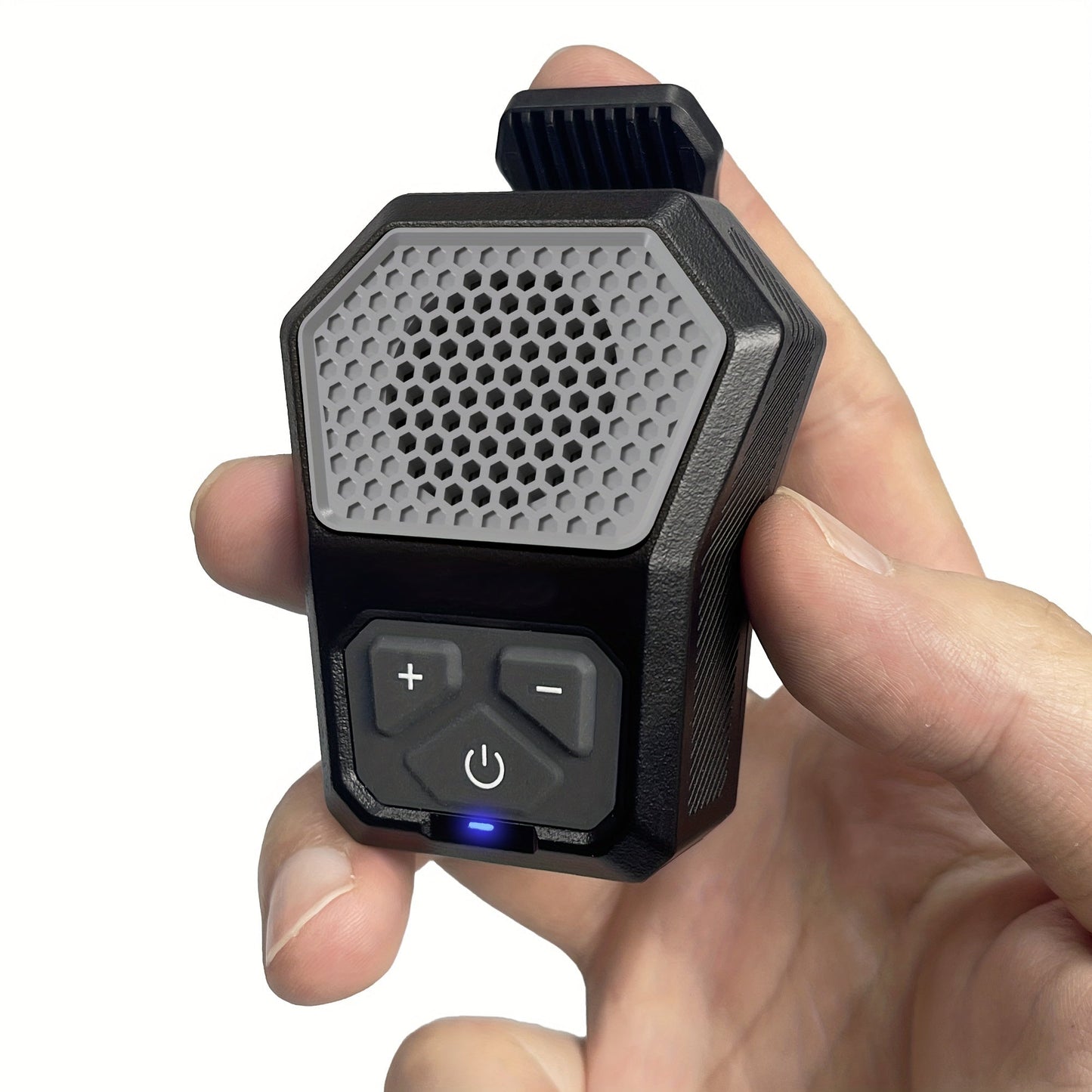 Mini SoundBite - Portable Clip-on Speaker with Built-in Microphone for Hands-free Music and Calls, Long-Lasting 12-Hour Battery Life