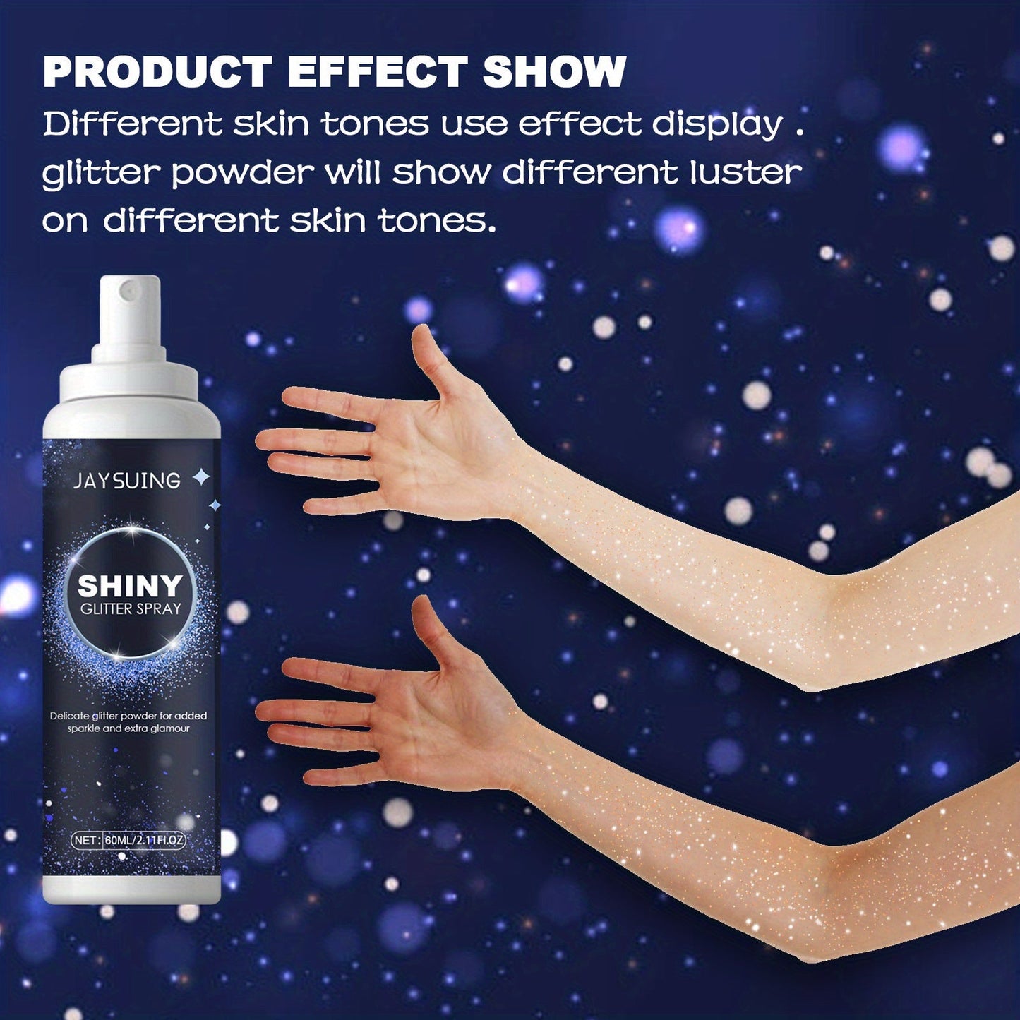 1PCS Glitter Spray Shimmer Silver