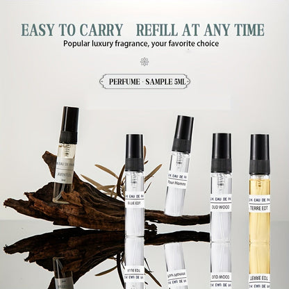 Men's Perfume Casual Daily Mini Perfume, 10 Mini Sprays (0.17 oz Each)