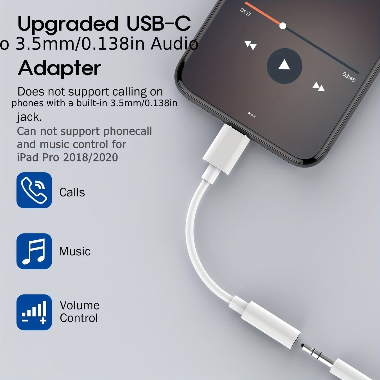 USB-C To 3.5 Mm Headphone Jack Adapter