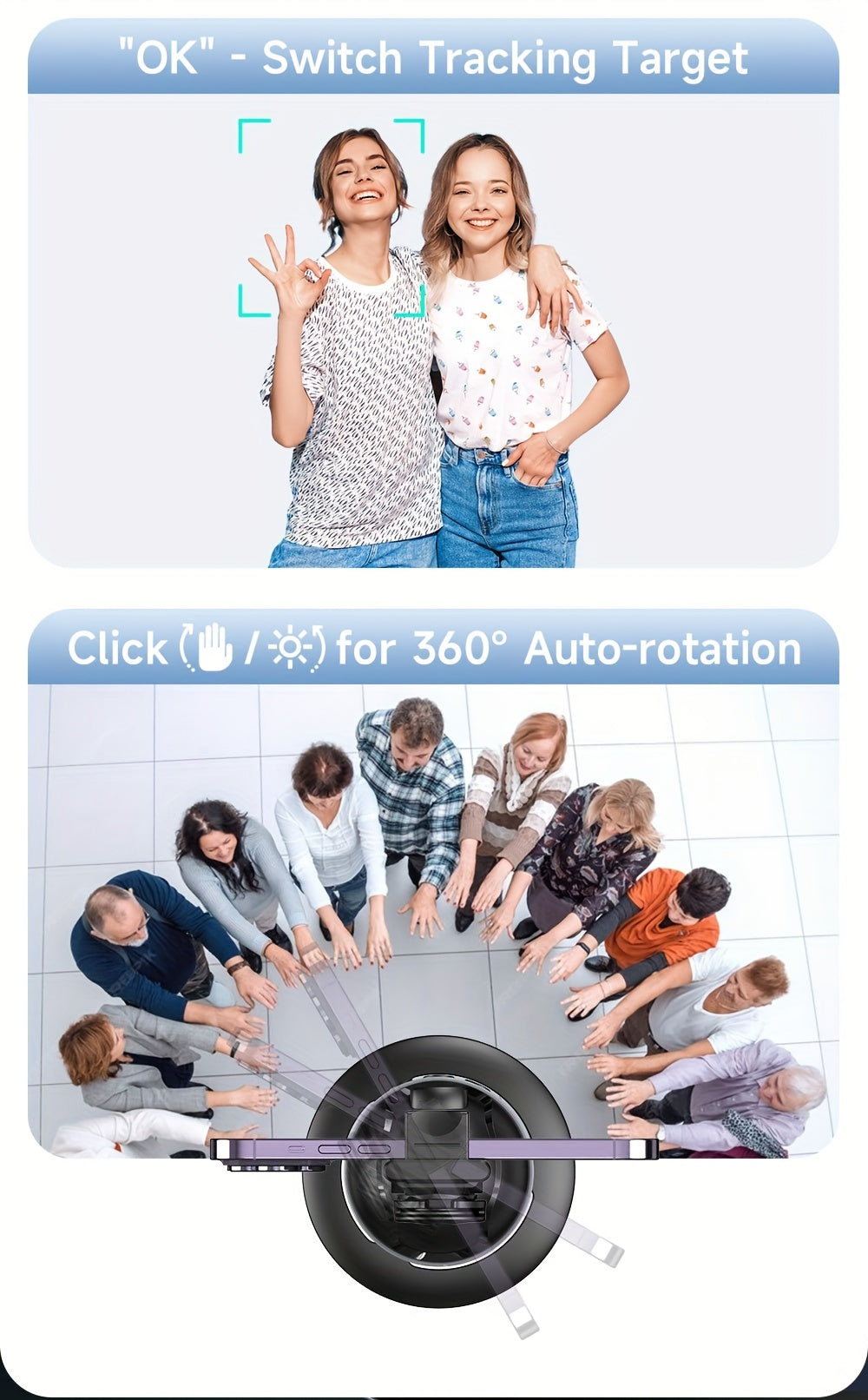 360-Degree Gimbal Tracking Camera