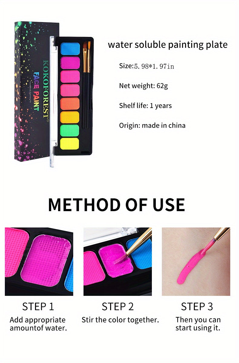 Water-soluble Makeup Palette